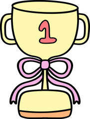 First-place trophy for achievements