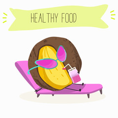  Bambangan fruit cute funny cheerful characters. Vector hand drawn illistration.