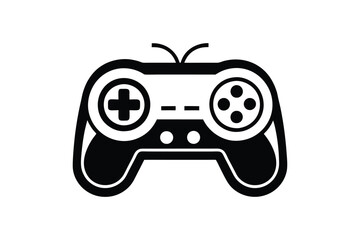 Gaming Controller Silhouette Vector Design, Gamepad Icon Illustration