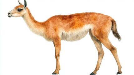 Realistic Illustration of a Unique Animal with Soft Fur Texture