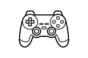 Gaming Controller Silhouette Vector Design, Gamepad Icon Illustration