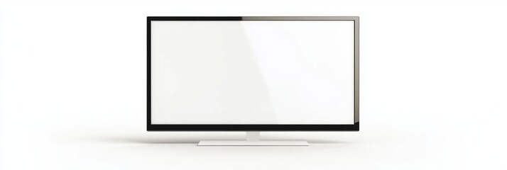 Elegant Empty Modern Display: A Blank Screen Monitor
