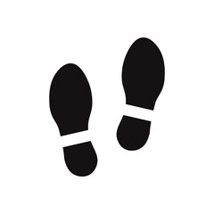 Footprint icon. Footstep symbol. Vector illustration.