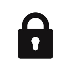 Lock icon. Password symbol. Vector illustration.