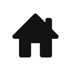 Home icon. House, real estate symbol. Vector illustration.
