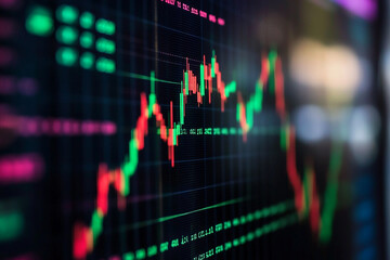 Abstract financial growth visualization generated with AI