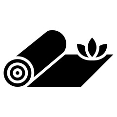 yoga mat icon	
