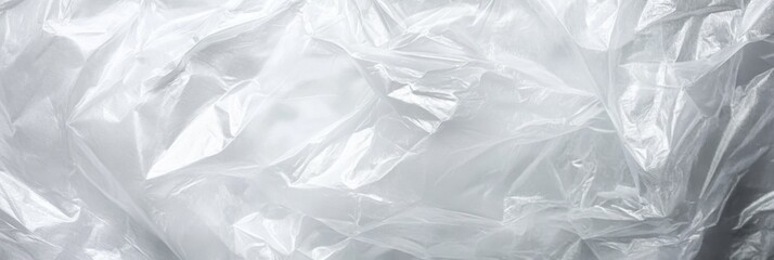 Obraz premium Study in Plastic Texture: Capturing the Crinkled Beauty of Disposable Material