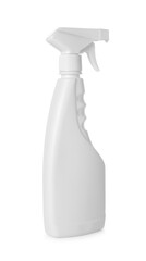 Spray bottle of cleaning product isolated on white