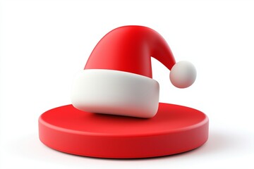 3d cartoon christmas theme product presentation podium