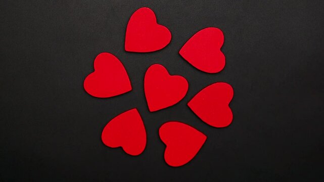 red hearts