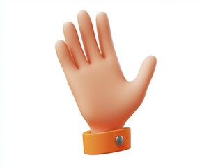 Obraz premium 3d cartoon a hand