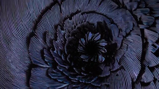 Spiral feathers texture dark shine high detail
