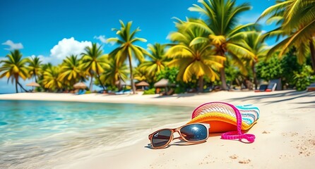 summer vacation on the beach