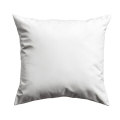 A Single White Pillow Isolated on Black Background