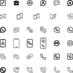 Minimalist Social Media & Communication Icons Set