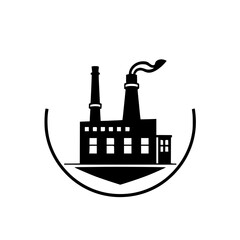 Industrial Factory Silhouette: A Powerful Symbol of Manufacturing and Production