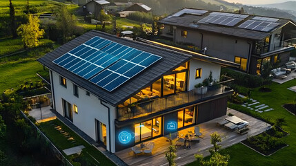 Infographic highlighting solar panel advantages for homes.