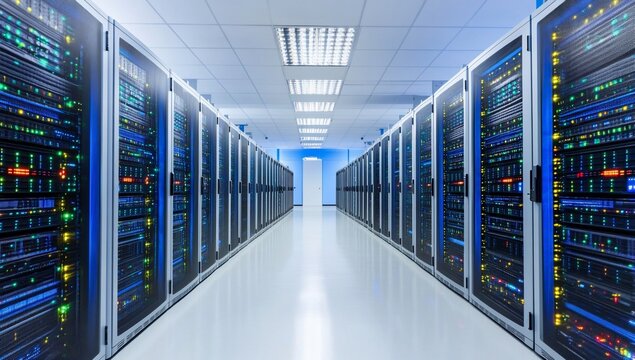 Server room data center network technology - Powered by Adobe