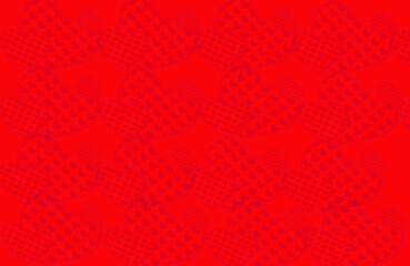 red knitted background& heart shape background 