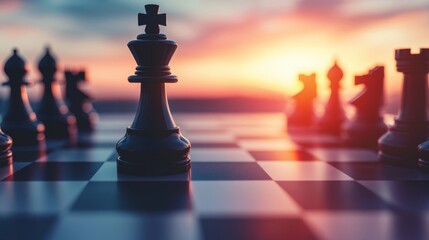 Strategic chess moves inspire innovative trading tactics online article digital space analytical creative depiction of trading tactics