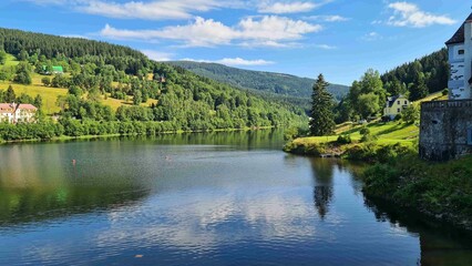 Obraz premium lake and mountains