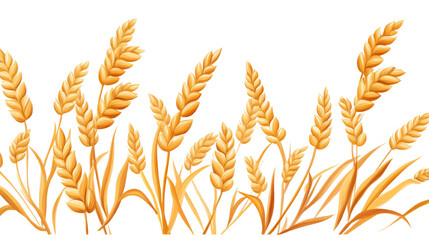 Golden Wheat Stalks in a Ripe Field