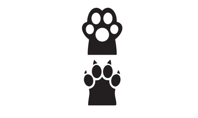 Dog and Cat Paw Print Icon