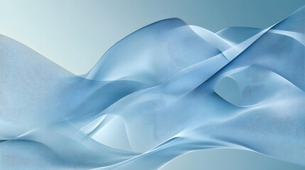 Obraz premium Intricate sky blue pattern with soft waves and curved lines flowing across a digital canvas.