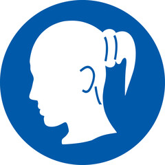 it is mandatory to wear your hair in a bun, hair up, updo,hair,girl,obligatory,messy updo,hairstyle, fashion, style,medium hair, medium length hair, long hair, mandatory Circle Sign