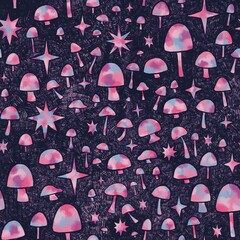 Mushroom Repeatable Pattern