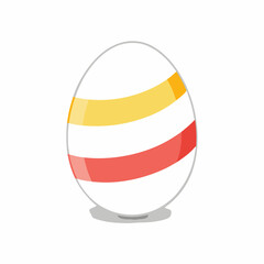 A coloring egg illustration vector art background white.