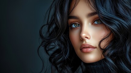 Naklejka premium Portrait of a beautiful woman.