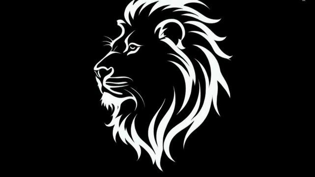 lion head vector