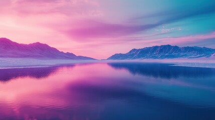 Obraz premium A paradoxical color that absorbs and reflects light simultaneously, creating an unearthly glow beyond known visual experiences.