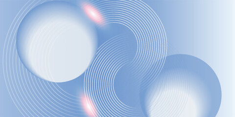 Abstract blue modern background with circle elements. vector illustration gray