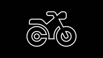 Simplistic transport icon representing vehicles and movement, perfect for modern navigation and travel-related designs.