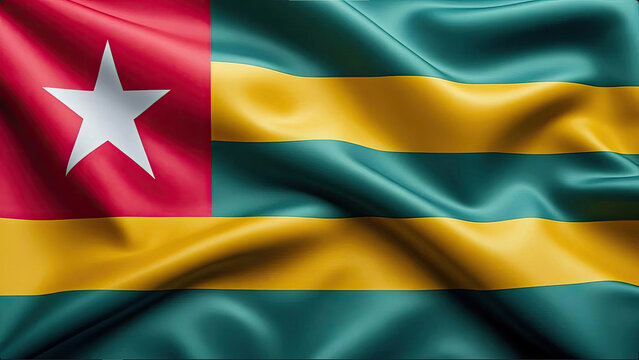 togolese flag for national Day or Independence Day of togo