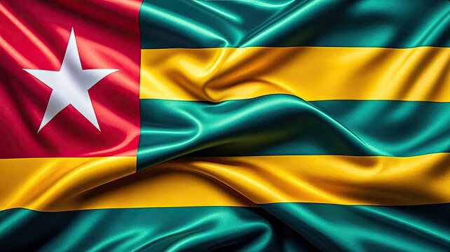 togolese flag for national Day or Independence Day of togo