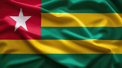 togolese flag for national Day or Independence Day of togo