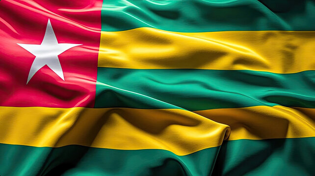 togolese flag for national Day or Independence Day of togo