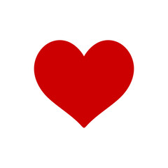 Heart clip art design on plain white transparent isolated background for card, shirt, hoodie, sweatshirt, apparel, tag, mug, icon, poster or badge