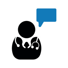 Doctor advice assistance icon.