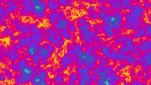 Chikungunya virus illustration. Liquid seamless looped abstract digital animation, showcasing swirling patterns and colors that resemble interstellar phenomena.