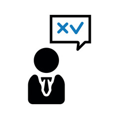 Business decision icon vector design.