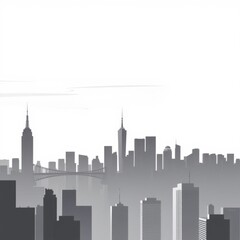 Seattle skyline black silhouette on white illustration silhouetted skyline cityscape architecture illustration building city vector