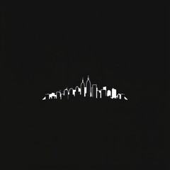 Obraz premium Urban cityscape silhouette illustration silhouetted skyline cityscape architecture illustration building city vector
