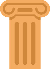 Architectural column from ancient greece or rome, symbolizing strength, history, and classical style