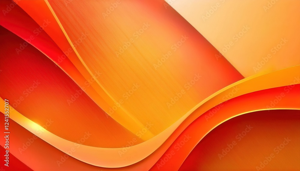Leinwandbilder abstract orange wave pattern background for digital design, modern art print, dynamic gradient with 