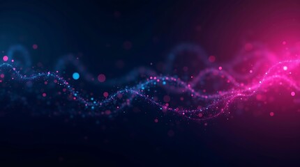 Abstract black pink and blue grainy background. Generative Ai.